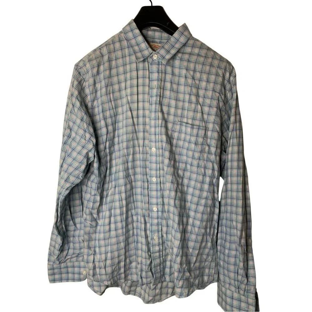 Faherty Movement shirt button down men's size XL